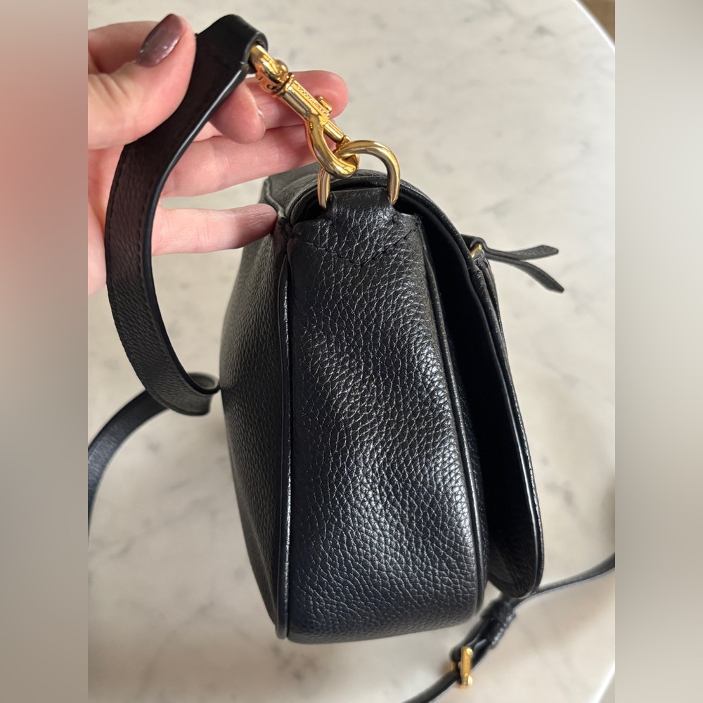 Marc Jacobs Empire City Black Pebbled Leather Crossbody Bag - Picture 6 of 11